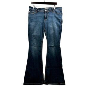 Torrid Women's Luxe Slim Boot Super Stretch Blue Denim Jeans Size 12R